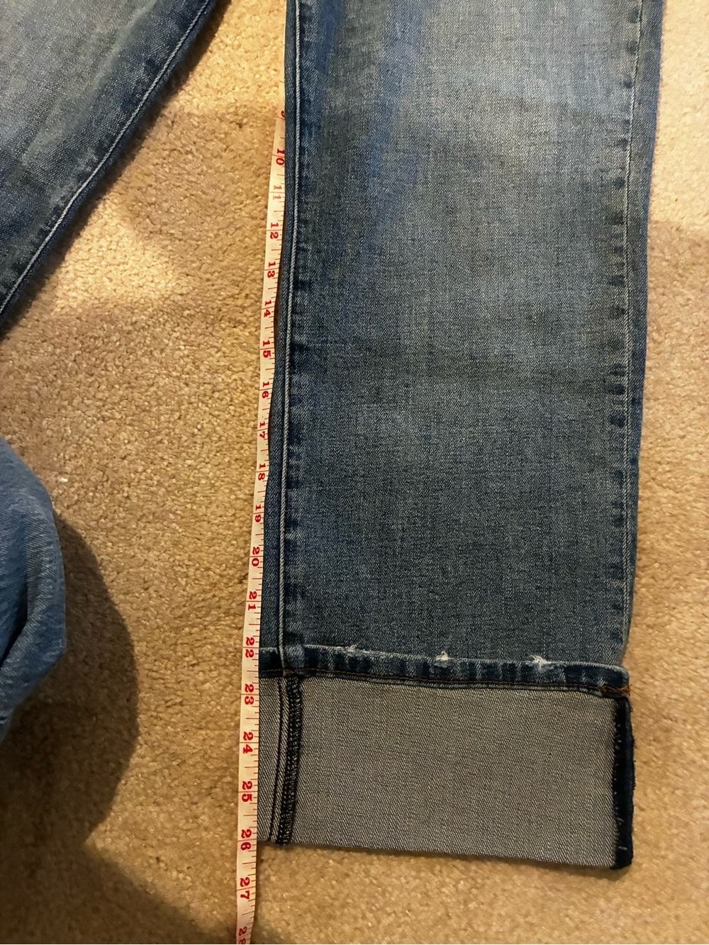 Kut from the Kloth Light Blue Wide Cuff Jeans - Picture 10 of 11